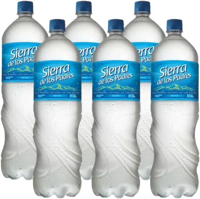 Pack de 6 botellas de agua mineral Sierra de los Padres
